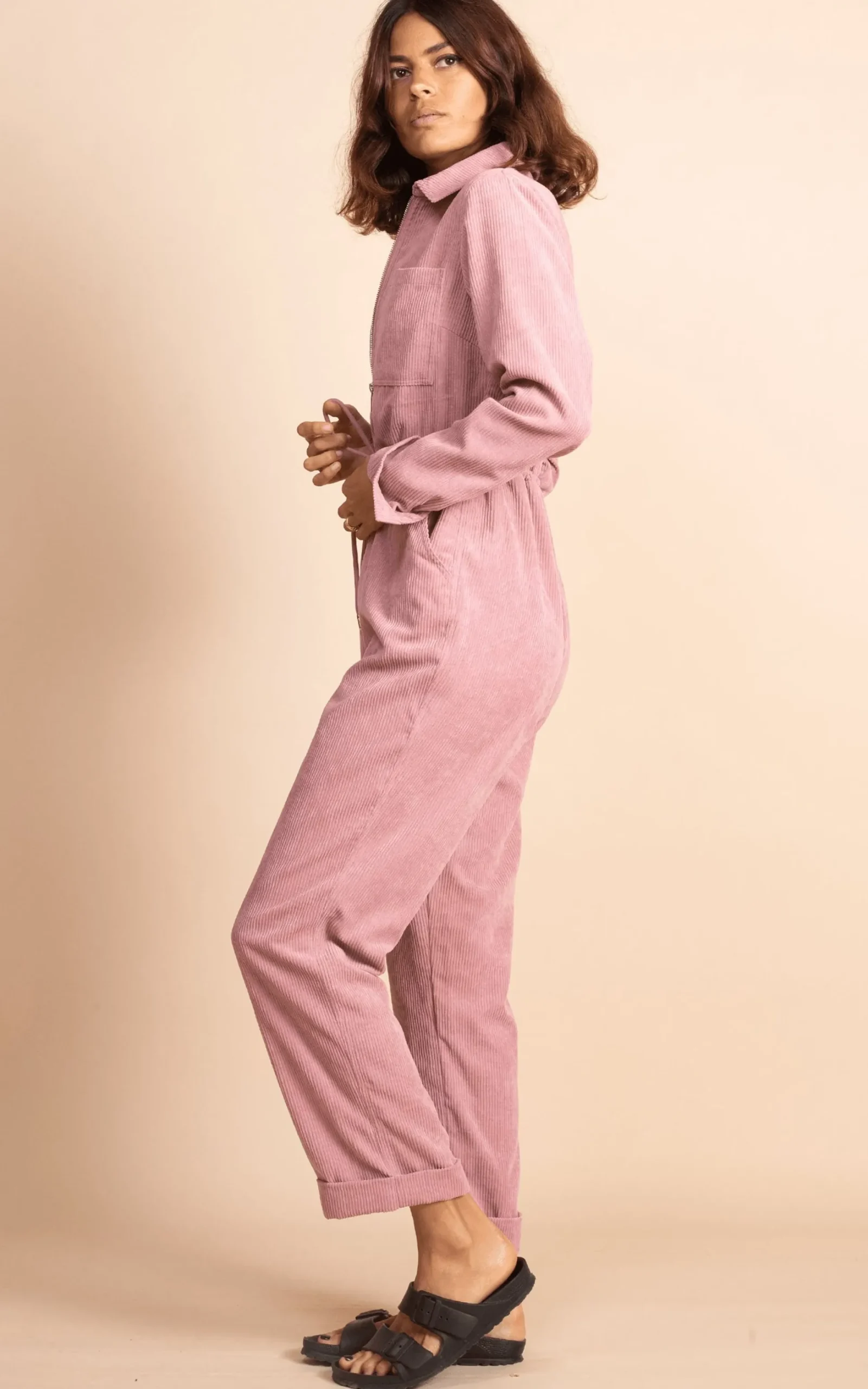 Blaze Boilersuit In Rose Pink