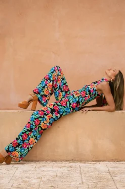 Cypress Jumpsuit In Retro Floral