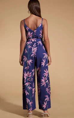 Gabriella Jumpsuit In Bamboo Navy Base