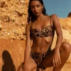 Halo Lalita Bandeau Bikini Top In Leopard