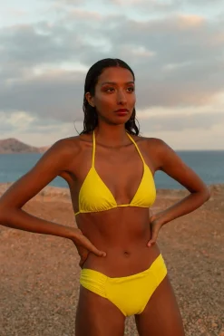 Halo Ozari Triangle Bikini Top In Limonata