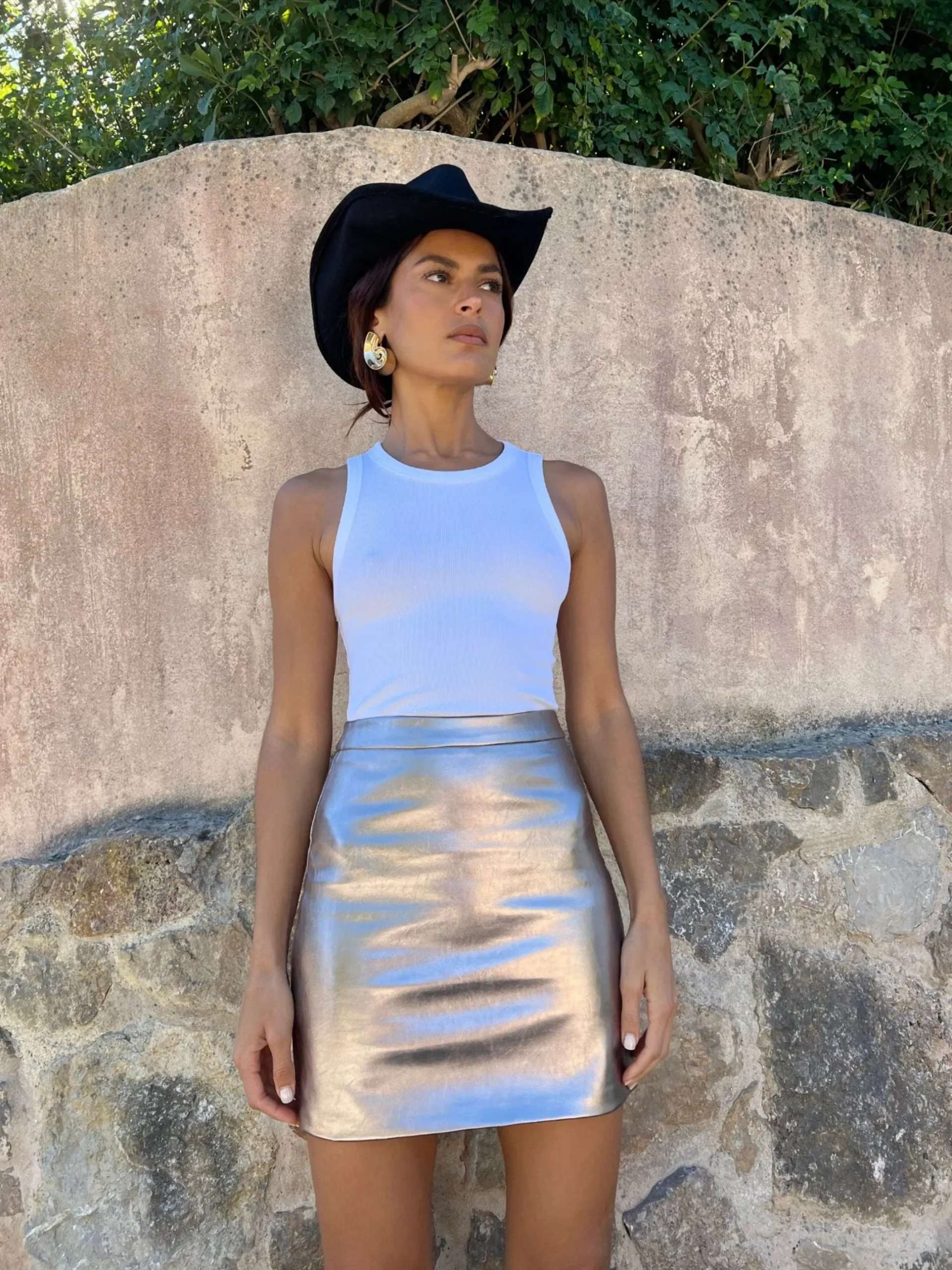 Harley Skirt In Metallic