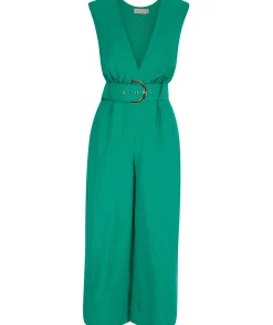 Indy Jumpsuit In Vivid Green - Reversible