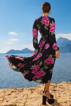 Jagger Maxi Dress In Pink Peony