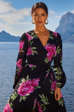Jagger Maxi Dress In Pink Peony