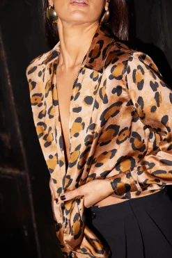 Konstantina Shirt In Leopard