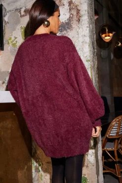 Lottie Cardigan In Winter Berry