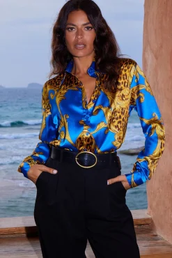Nevada Shirt In Blue Baroque
