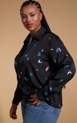 Nevada Shirt In Mystic Ditzy- Extended Sizing