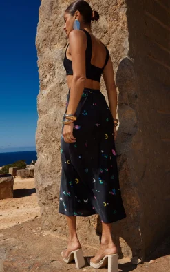 Renzo Skirt In Mystic Ditzy