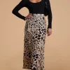 Renzo Skirt In Smudge Leopard