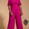 Silva Jumpsuit In Magenta- Extended Sizing