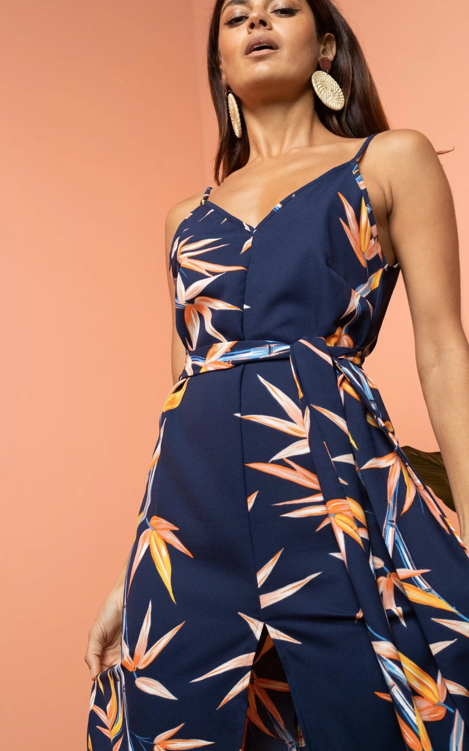 Sookie Slip Dress In Bamboo Print