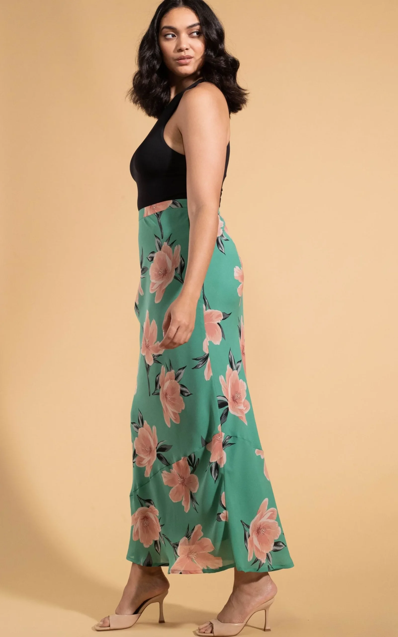 Sophie Skirt In Sage Base Tulip